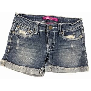 Youth Kids Girls Denim Shorts Size 7 Vigoss Jean Shorts